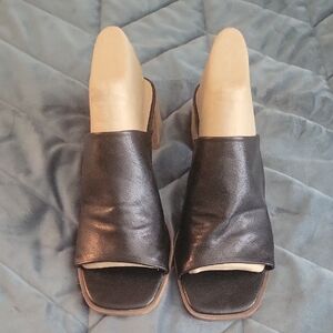 Joie Black Leather Mules Timeless Elegance